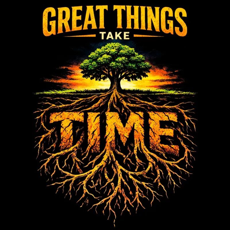 GREAT THINGS TAKE TIME